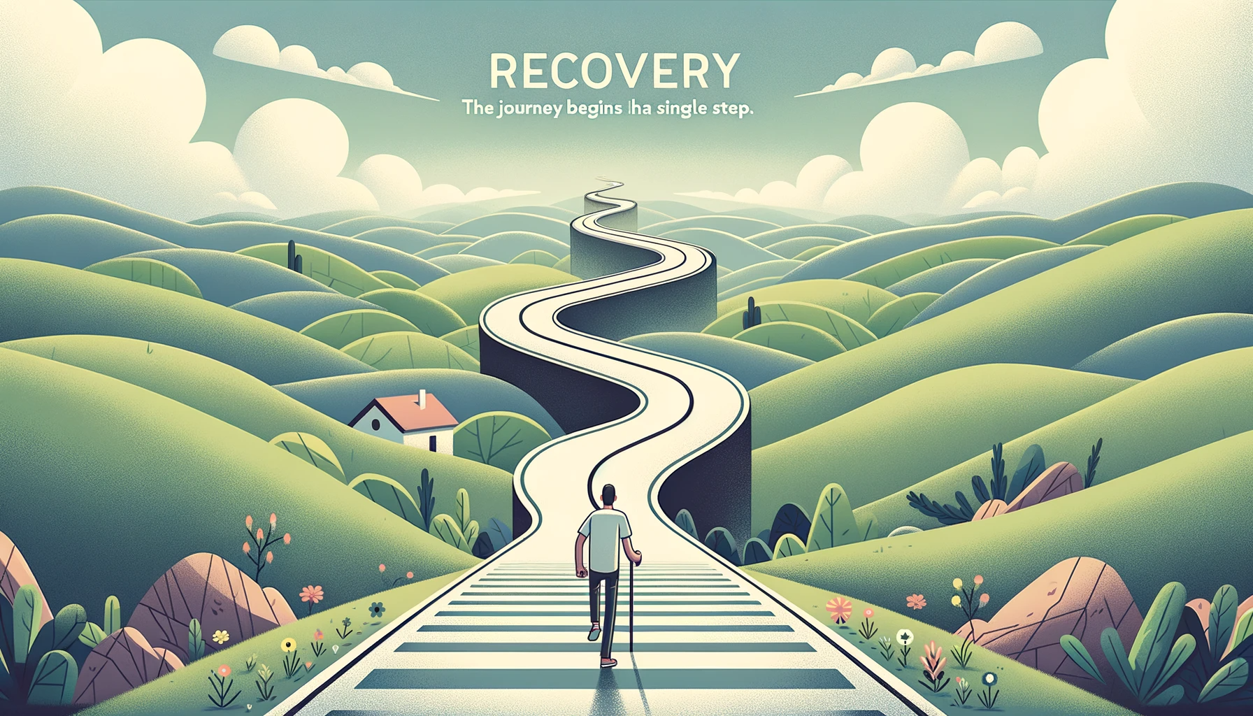Illustration of a person starting their recovery journey in Saskatoon, Saskatchewan - Scientific research and evidence-based approaches supporting drug and alcohol treatment in Saskatoon, Saskatchewan.